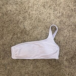 Target One-Shoulder Lavender swimsuit